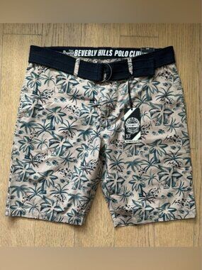 Men’s Khaki Flower Print Short NWT - Size M